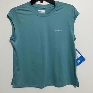 Columbia Athletic Yoga Running Teal Sleeveless Women Top XS